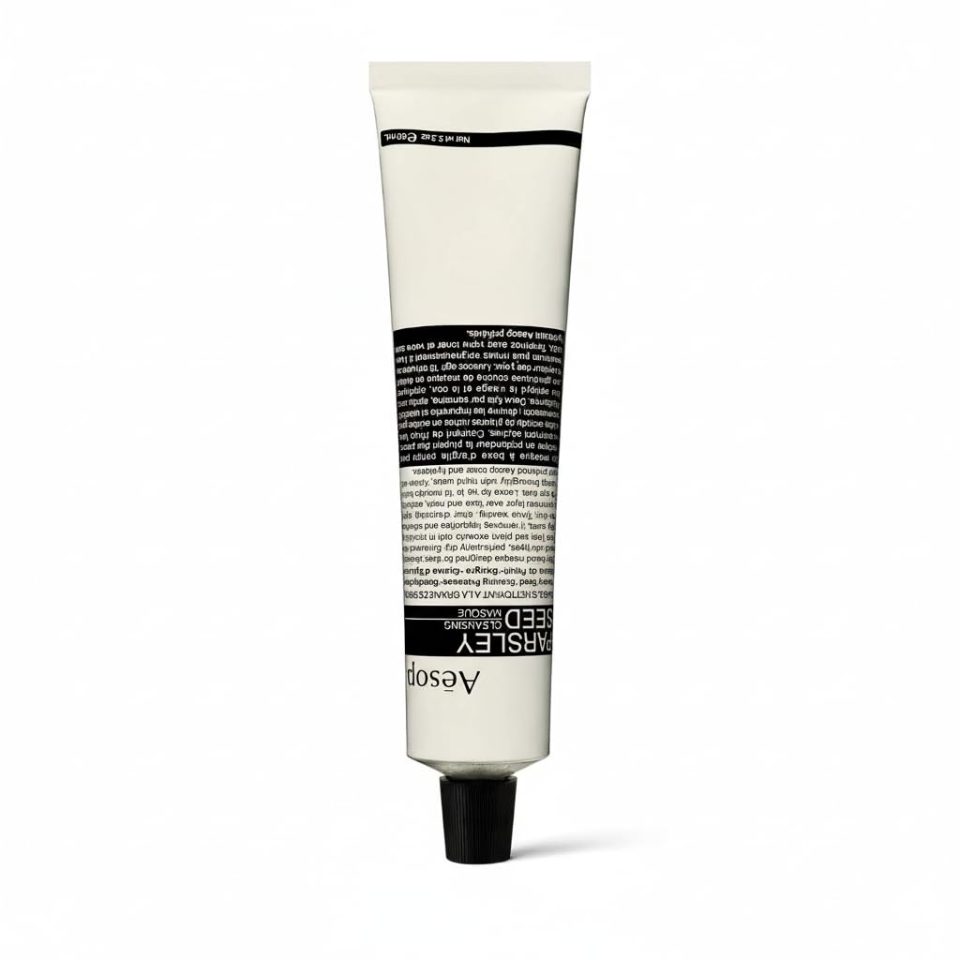 Aesop Parsley Seed Cleansing Masque | Clay Mask for Gentle but Deep Cleanse | Enhanced with Aloe Vera and Botanical Extracts | 2.3oz / 60mL