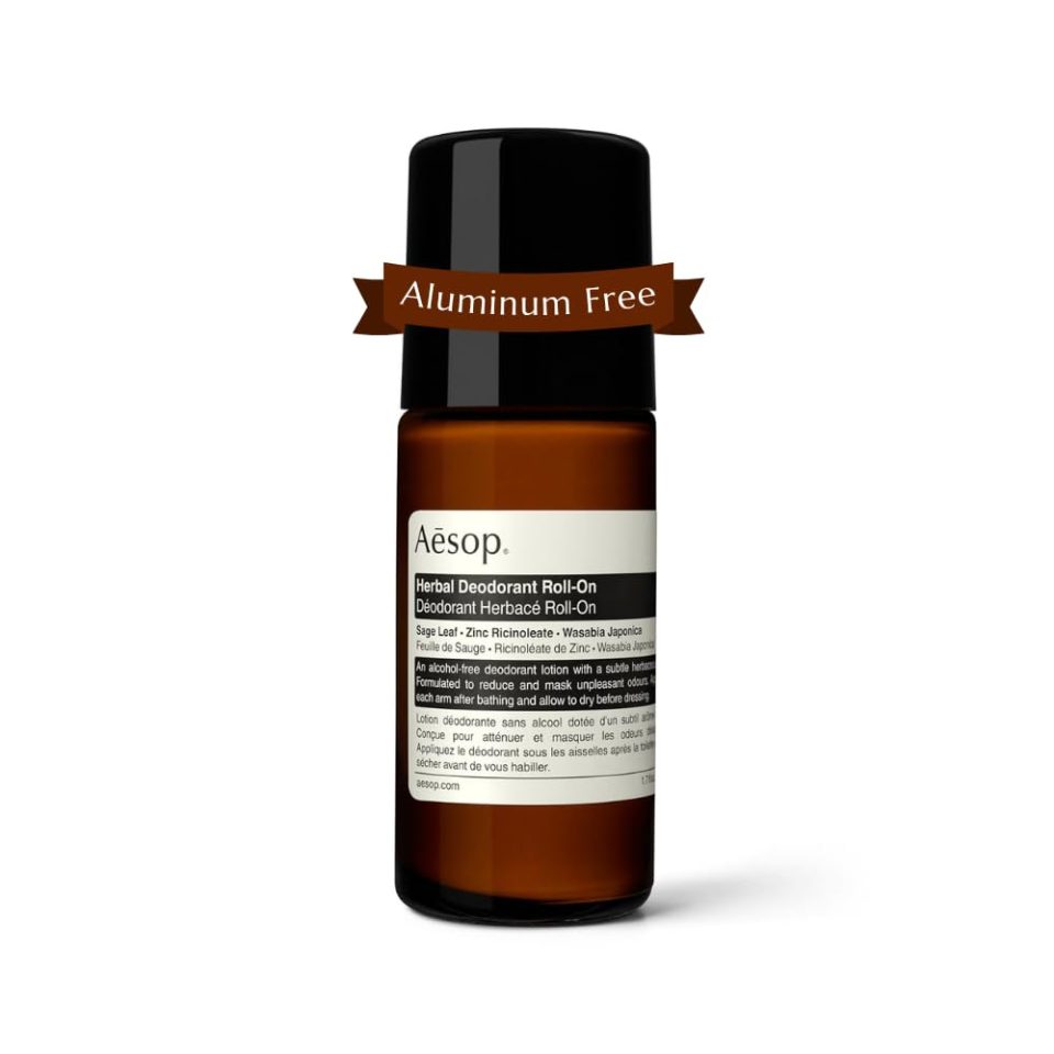 Aesop Herbal Deodorant Roll on | Alcohol & Aluminum Free | Reduces + Masks Underarm Odor | Sage Leaf. Zinc Ricinoleate. Wasabi Extract | 1.7 oz / 50mL