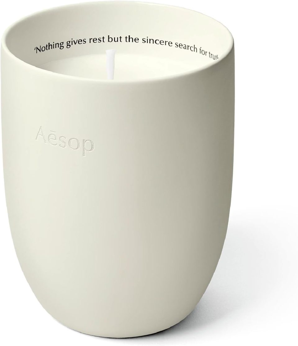 Aesop Callippus Aromatique Candle | Woody. Earthy. Green Scented | 55-65 Hour Burn Time | Vegan-Friendly | 10.5 oz