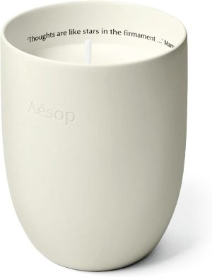 Aesop Ptolemy Aromatique Candle | Resinous. Earthy. Woody Scented | 55-65 Hour Burn Time | Vegan-Friendly | 10.5 oz