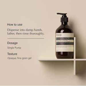Aesop Reverence Aromatique Hand Wash (16.9 oz) + Eleos Aromatique Hand Balm (2.5 oz) | Hand Care Set to Exfoliate and Nourish | Set of 2