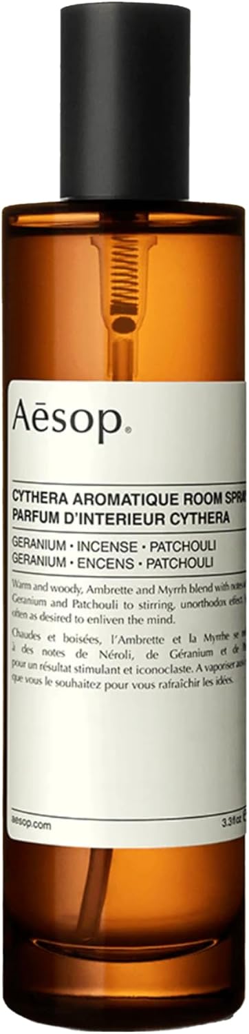 Aesop Cythera Aromatique Room Spray | Non-Aerosol Air Freshener | Woody. Opulent. Spicy | Aroma for Several Hours | 3.3 oz / 100mL