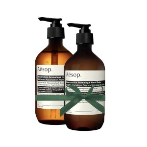 Aesop Resurrection Hand Wash & Balm Set | Citrus. Woody. Herbaceous Duo to Cleanse and Hydrate the Hands | 16.9 oz / 500mL