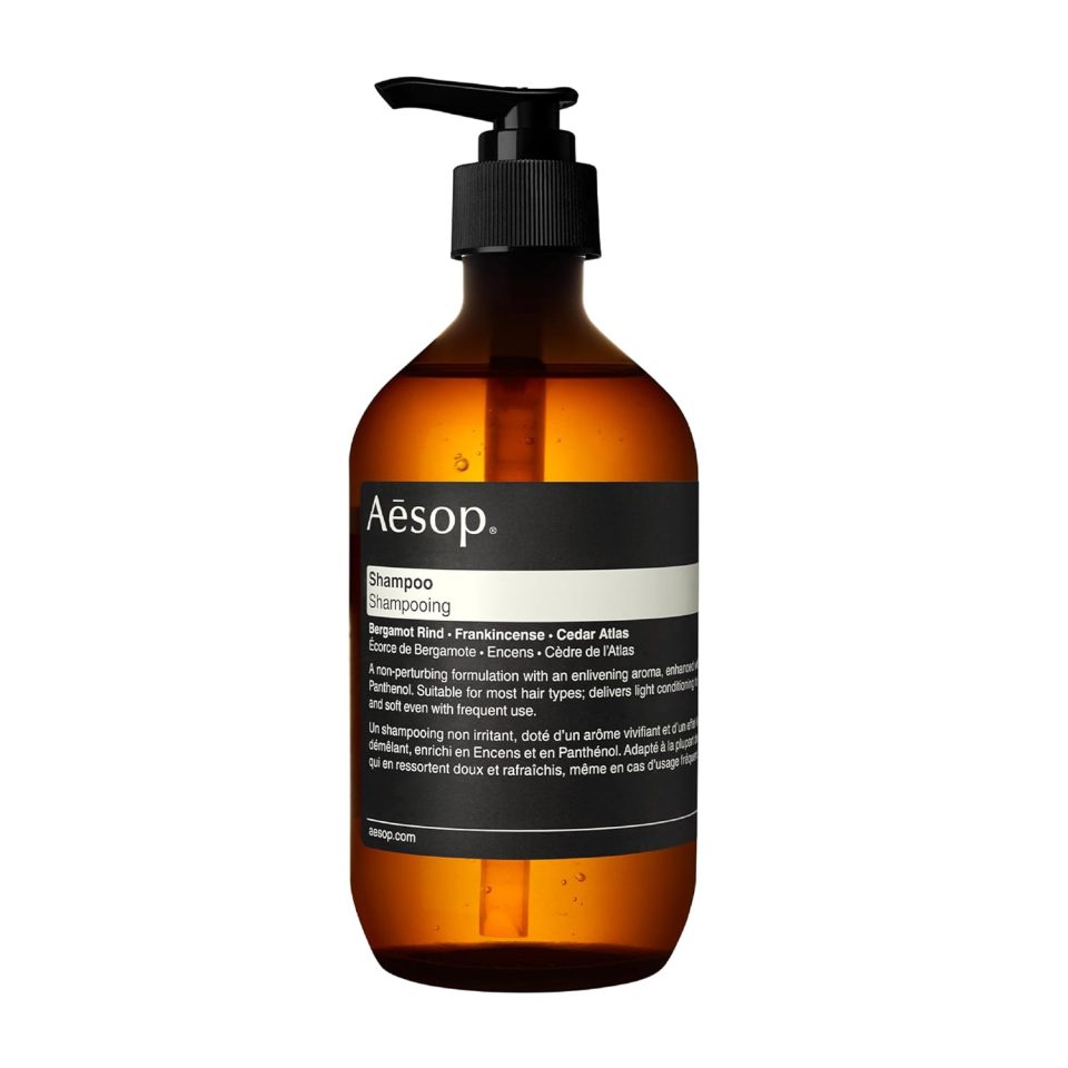 Aesop Shampoo | Soften Hair. Restore Shine | Bergamot Rind. Frankincense. Cedar Atlas | 16.9 oz / 500mL