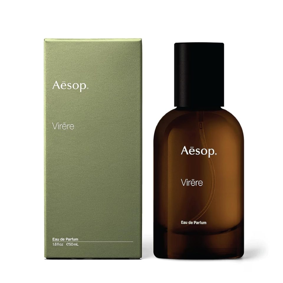 Aesop Virēre Eau de Parfum | Bergamot. Fig. and Green Tea Scent | Fresh Citrus. Green. and Woody Aroma | Unisex | 1.6 fl oz