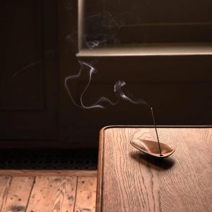 Aesop Kagerou Aromatique Incense | Earthy & Smoky Vetiver Scent | Includes Kanuma Pumice Holder | 30-Minute Burn Time | Green. Herbaceous. Woody Aroma | 33 Sticks