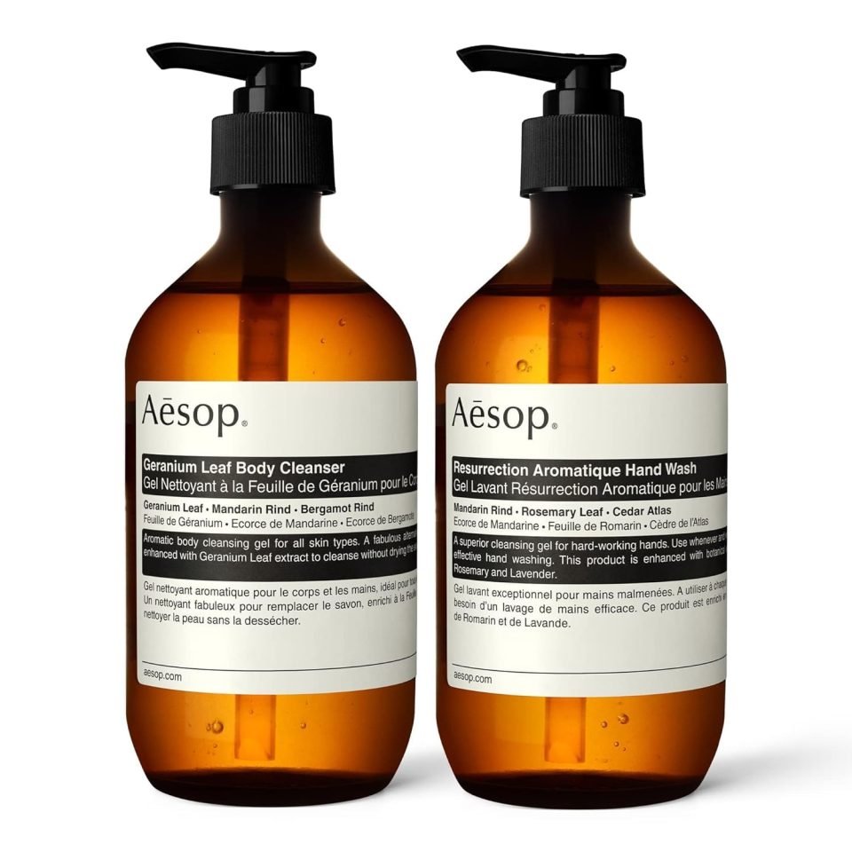 Aesop Resurrection Aromatique Hand Soap. Geranium Leaf Body Wash| Paraben. Cruelty-free & Vegan | 16.9 oz