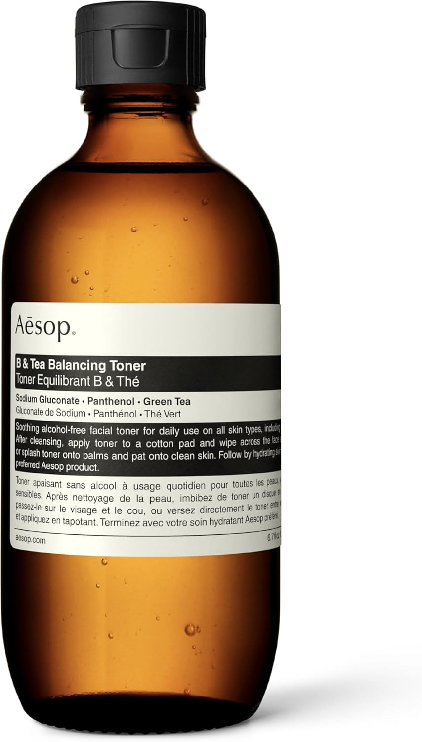 Aesop B & Tea Balancing Toner with B5 | Refines Pores. Balances. and Prepares Skin | Gentle. Alcohol-Free Blend | 6.7 oz