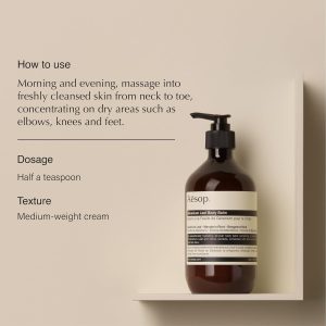 Aesop Geranium Leaf Body Cleanser & Balm Set | Green. Citrus Fresh Duo to Cleanse and Hydrate Skin | Geranium Leaf. Mandarin Rind. Bergamot Rind | 16.9 oz + 16.5 oz