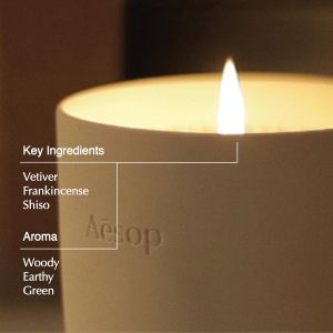 Aesop Callippus Aromatique Candle | Woody. Earthy. Green Scented | 55-65 Hour Burn Time | Vegan-Friendly | 10.5 oz