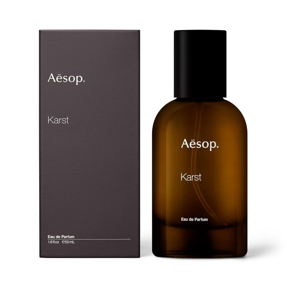 Aesop Karst Eau de Parfum | Juniper. Vetiver. and Sandalwood Scent | Fresh. Herbaceous. and Marine Aroma | Unisex | 1.6 fl oz