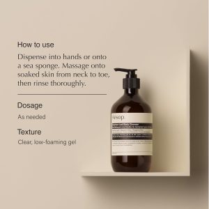 Aesop Resurrection Aromatique Hand Soap. Geranium Leaf Body Wash| Paraben. Cruelty-free & Vegan | 16.9 oz