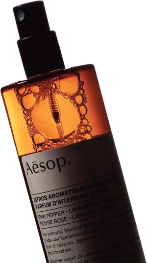 Aesop Istros Aromatique Room Spray | Non-Aerosol Air Freshener | Vibrant. Floral. Smoky | Aroma for Several Hours | 3.4 oz / 100mL