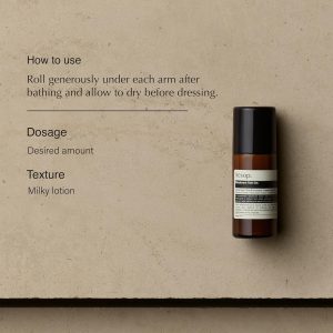 Aesop Roll On Deodorant | Alcohol & Aluminum Free | Reduce and Mask Unpleasant Odors | Woody. Herbaceous. Earthy | 1.6 oz / 50 mL (Pack of 2)