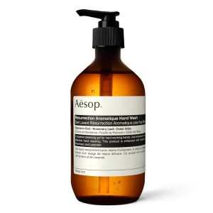 Aesop Resurrection Aromatique Hand Wash | Citrus. Woody. Herbaceous | Gentle Cleanser For Hydrated Skin| 500mL / 16.9 oz