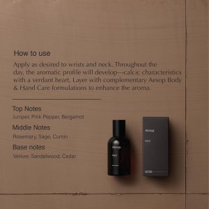 Aesop Karst Eau de Parfum | Juniper. Vetiver. and Sandalwood Scent | Fresh. Herbaceous. and Marine Aroma | Unisex | 1.6 fl oz