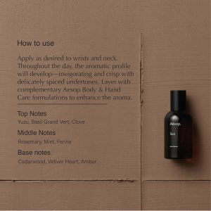 Aesop Tacit Eau de Parfum | Yuzu. Vetiver. and Basil Scent | Fresh Citrus and Green Aroma | Unisex | 1.6 fl oz