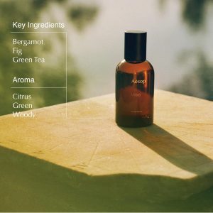 Aesop Virēre Eau de Parfum | Bergamot. Fig. and Green Tea Scent | Fresh Citrus. Green. and Woody Aroma | Unisex | 1.6 fl oz