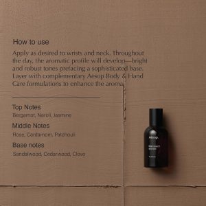 Aesop Marrakech Intense Eau de Parfum | Clove. Sandalwood. and Cardamom Scent | Woody. Spicy. and Floral Aroma | Unisex | 1.6 fl oz